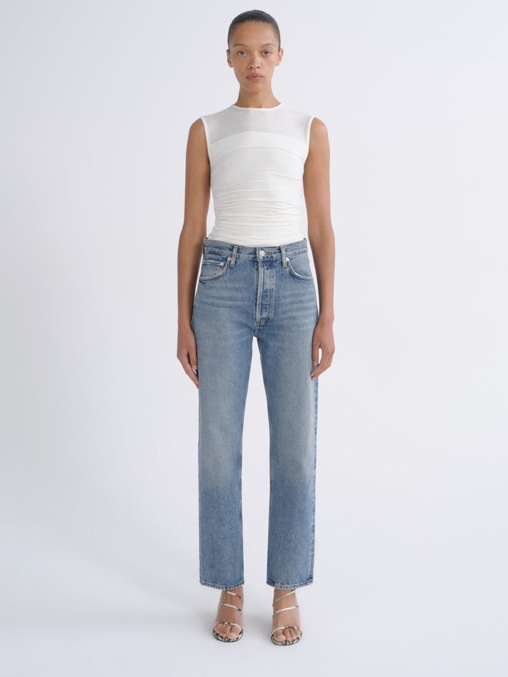 AGOLDE SZ 28 90'S PINCH WAIST HIGH RISE STRAIGHT